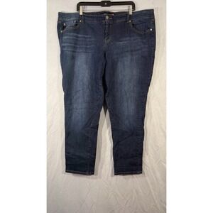 Torrid Blue Jeans Tapered Medium Wash Size 24 Blue Jean (44x30) Stretch